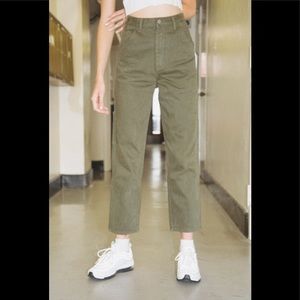 Army green Brandy Melville painter pants